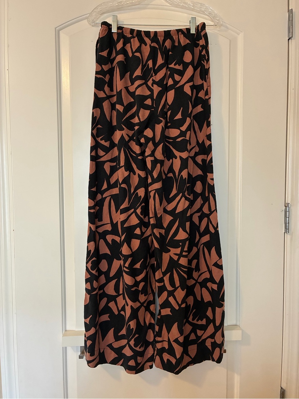 a new day Black and Rust Wide-Leg Maxi Pants